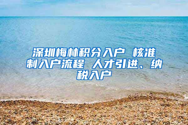 深圳梅林积分入户 核准制入户流程 人才引进、纳税入户