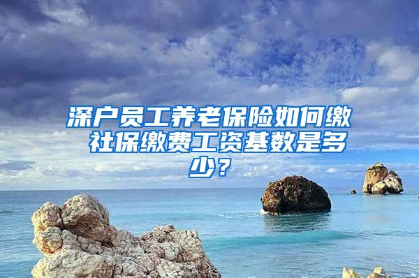 深户员工养老保险如何缴 社保缴费工资基数是多少？