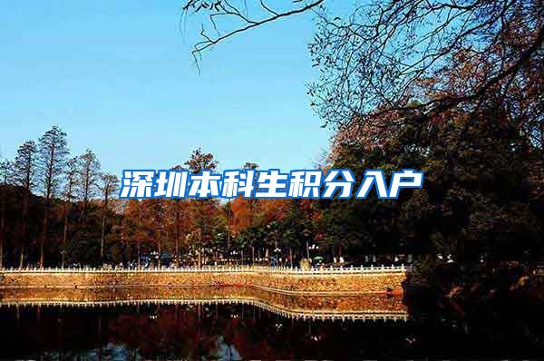 深圳本科生积分入户