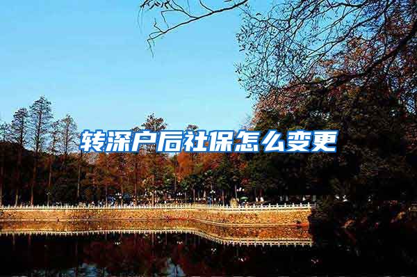 转深户后社保怎么变更