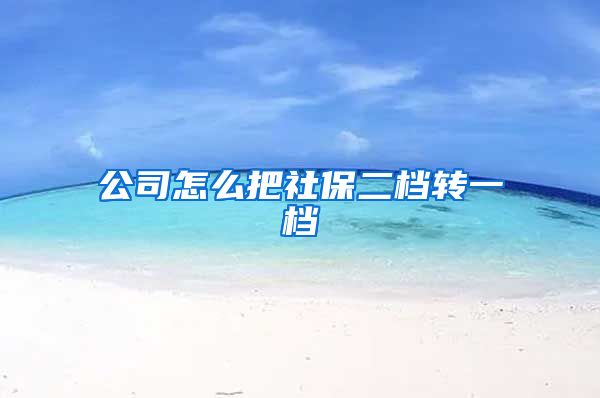 公司怎么把社保二档转一档