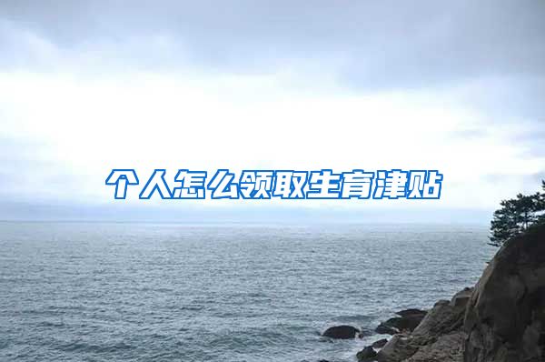 个人怎么领取生育津贴
