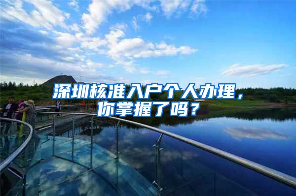 深圳核准入户个人办理，你掌握了吗？