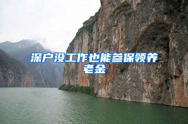 深户没工作也能参保领养老金
