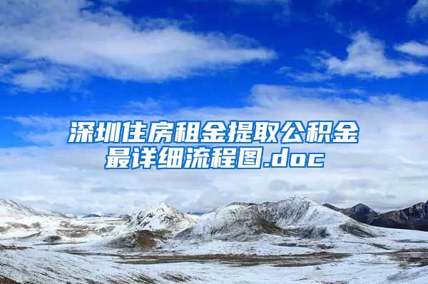 深圳住房租金提取公积金最详细流程图.doc