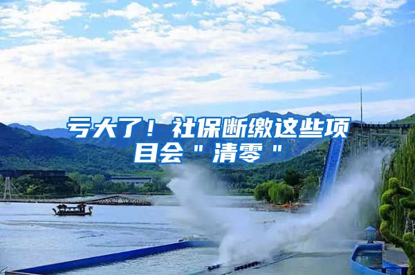 亏大了！社保断缴这些项目会＂清零＂