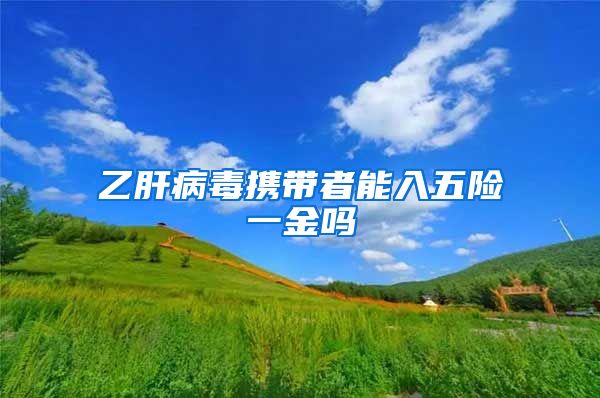 乙肝病毒携带者能入五险一金吗