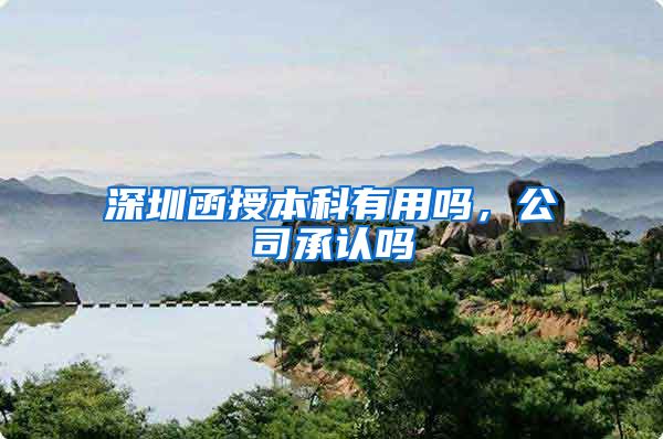 深圳函授本科有用吗，公司承认吗