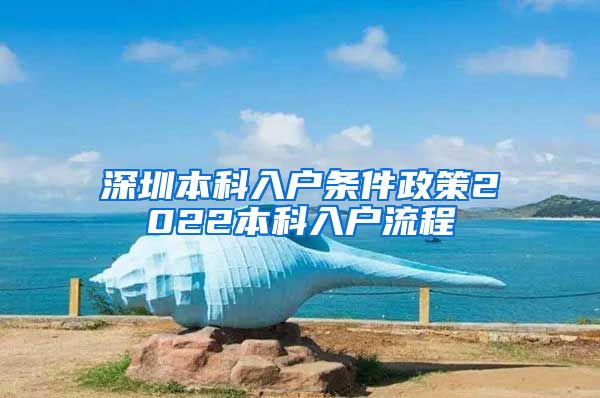 深圳本科入户条件政策2022本科入户流程