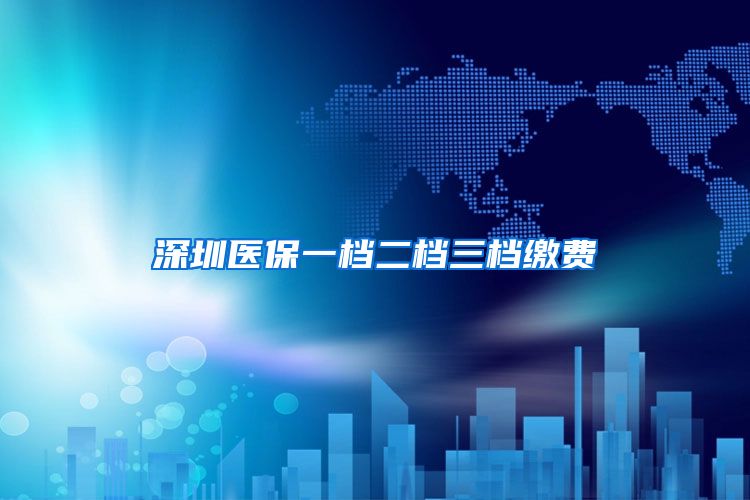 深圳医保一档二档三档缴费