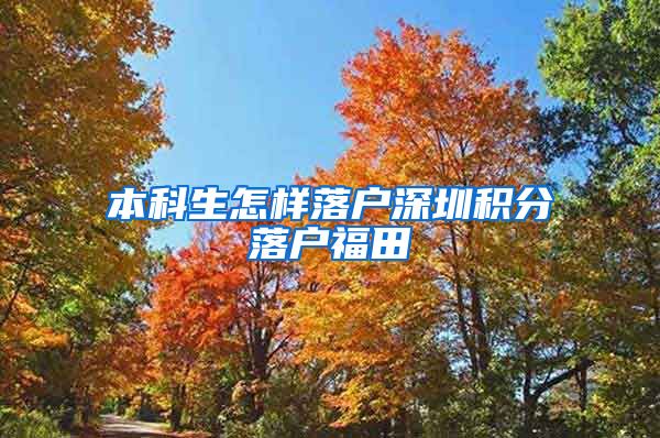 本科生怎样落户深圳积分落户福田