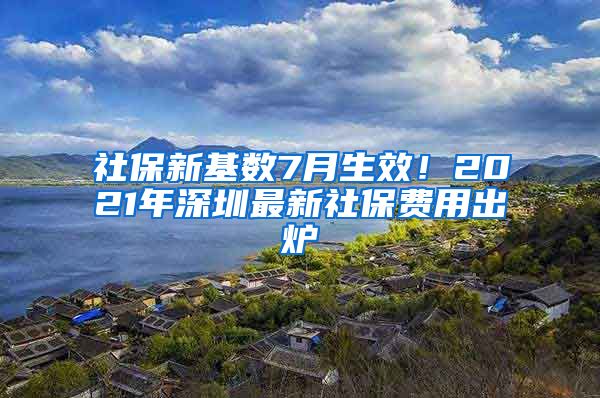 社保新基数7月生效！2021年深圳最新社保费用出炉