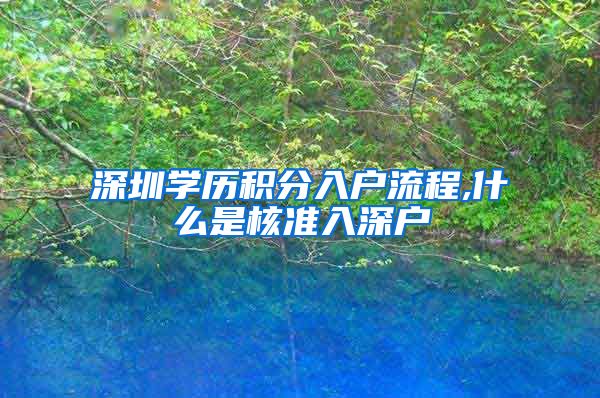 深圳学历积分入户流程,什么是核准入深户