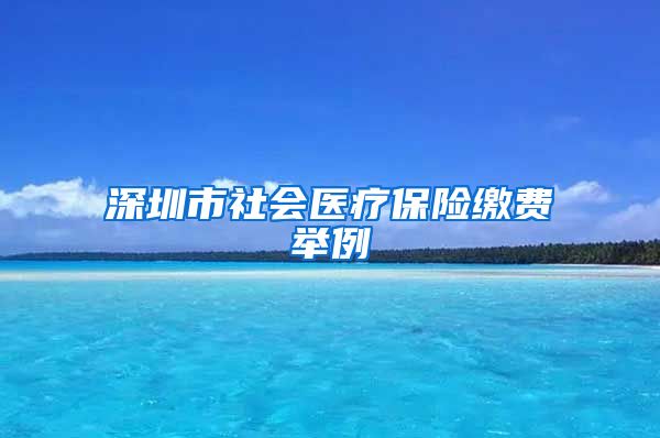 深圳市社会医疗保险缴费举例