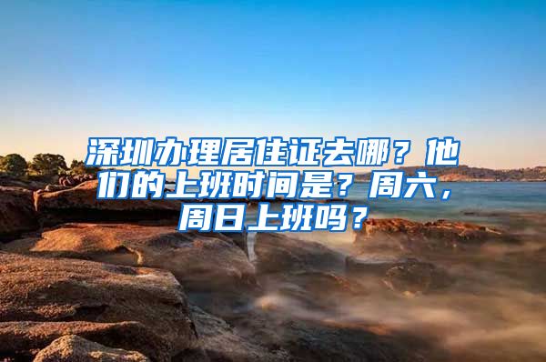 深圳办理居住证去哪？他们的上班时间是？周六，周日上班吗？