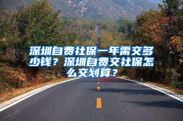 深圳自费社保一年需交多少钱？深圳自费交社保怎么交划算？