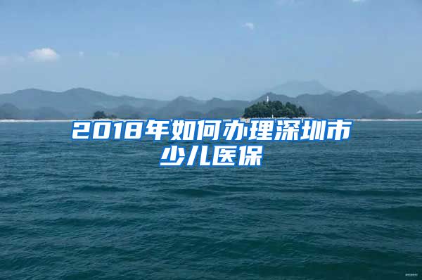 2018年如何办理深圳市少儿医保