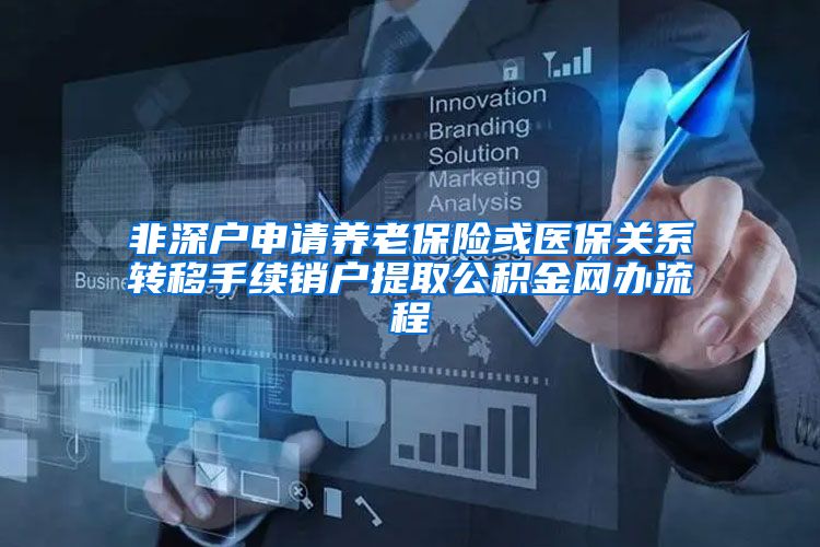 非深户申请养老保险或医保关系转移手续销户提取公积金网办流程