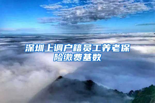 深圳上调户籍员工养老保险缴费基数
