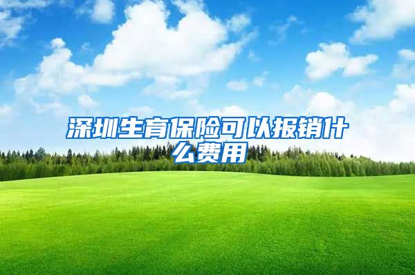深圳生育保险可以报销什么费用