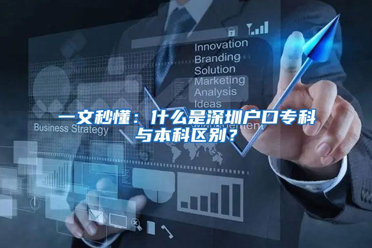 一文秒懂：什么是深圳户口专科与本科区别？