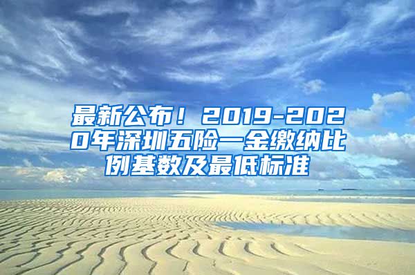 最新公布！2019-2020年深圳五险一金缴纳比例基数及最低标准