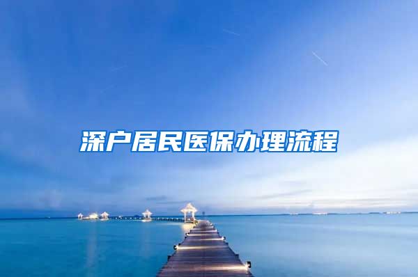 深户居民医保办理流程
