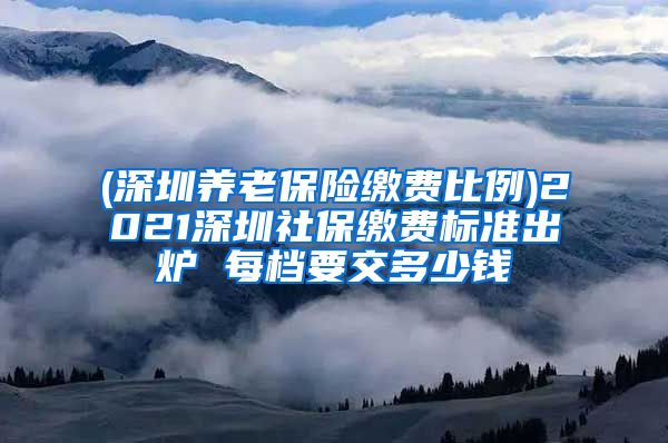 (深圳养老保险缴费比例)2021深圳社保缴费标准出炉 每档要交多少钱