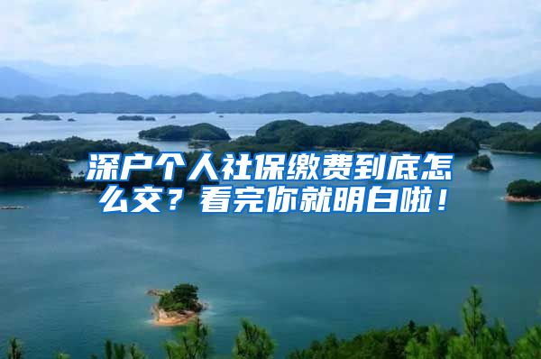 深户个人社保缴费到底怎么交？看完你就明白啦！