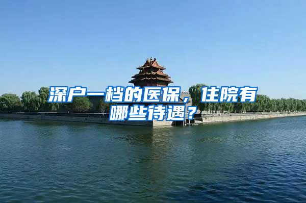 深户一档的医保，住院有哪些待遇？