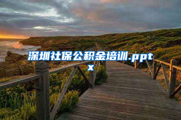 深圳社保公积金培训.pptx