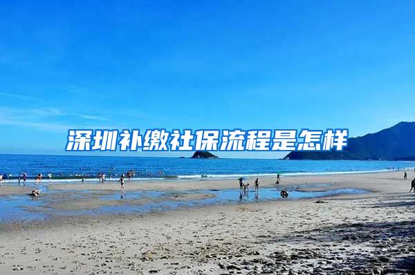 深圳补缴社保流程是怎样