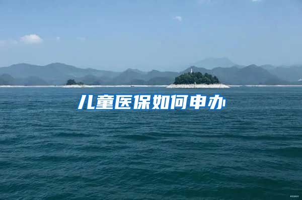 儿童医保如何申办
