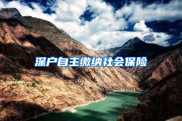 深户自主缴纳社会保险