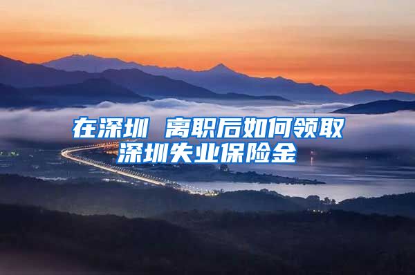 在深圳 离职后如何领取深圳失业保险金