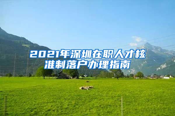 2021年深圳在职人才核准制落户办理指南