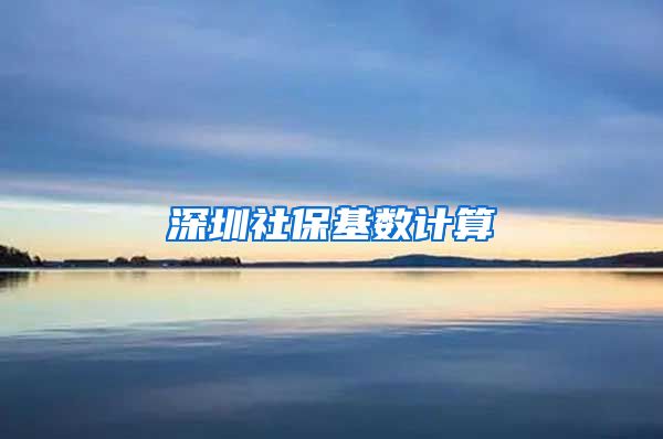 深圳社保基数计算