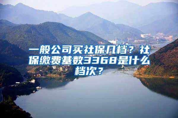 一般公司买社保几档？社保缴费基数3368是什么档次？