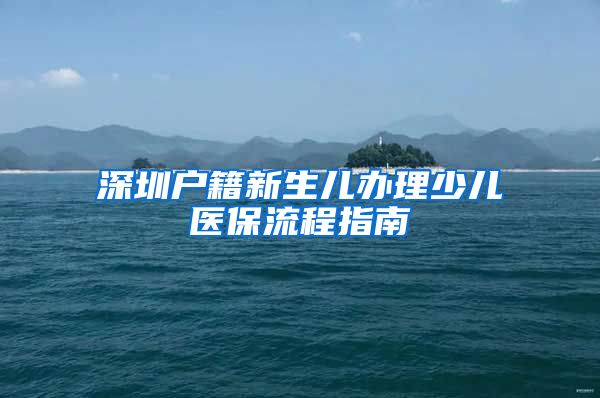 深圳户籍新生儿办理少儿医保流程指南