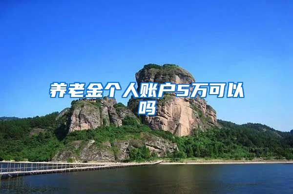 养老金个人账户5万可以吗