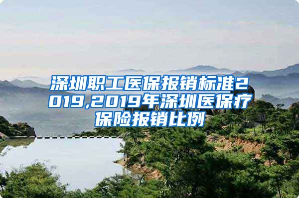 深圳职工医保报销标准2019,2019年深圳医保疗保险报销比例