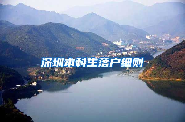 深圳本科生落户细则