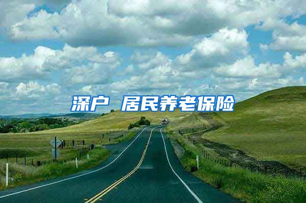 深户 居民养老保险