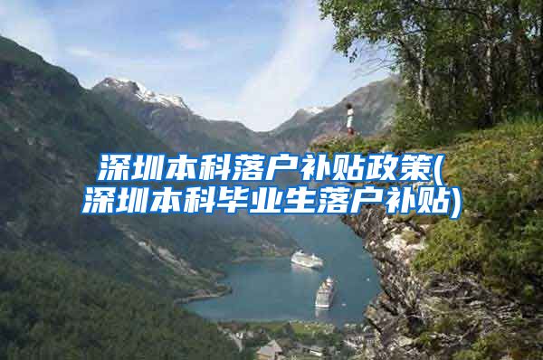 深圳本科落户补贴政策(深圳本科毕业生落户补贴)