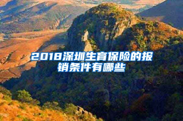 2018深圳生育保险的报销条件有哪些