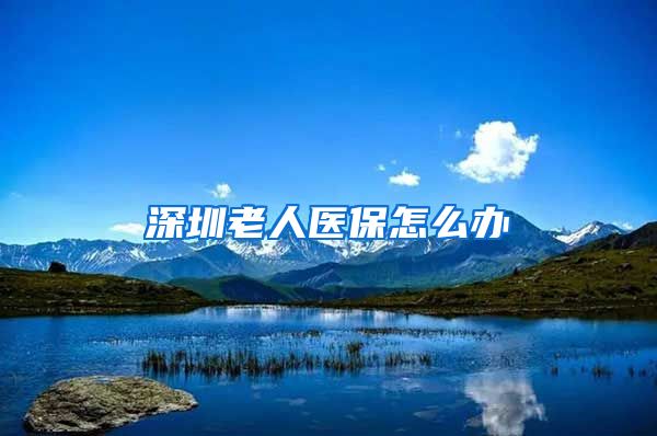 深圳老人医保怎么办