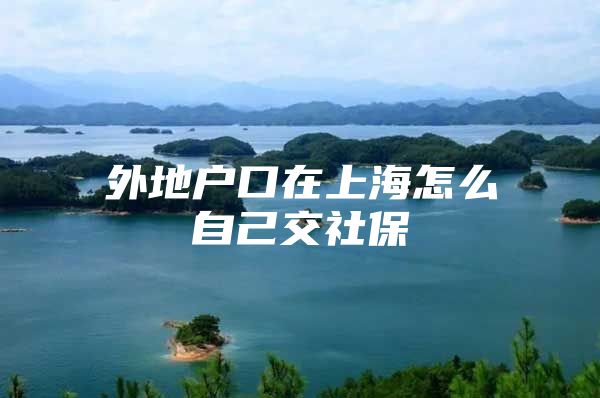 外地户口在上海怎么自己交社保