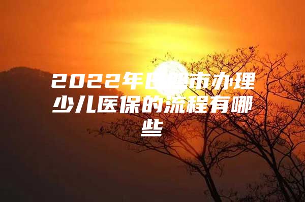 2022年日照市办理少儿医保的流程有哪些