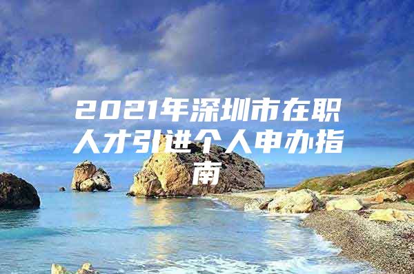 2021年深圳市在职人才引进个人申办指南