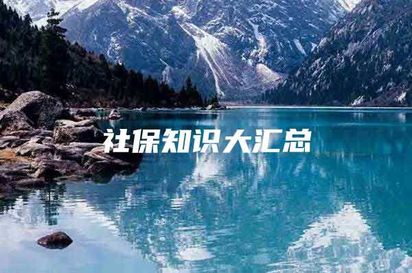 社保知识大汇总